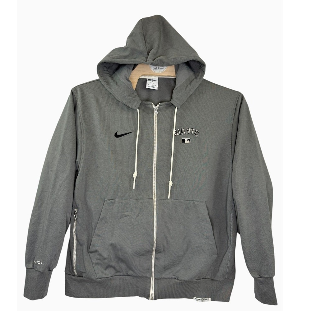 Nike San Francisco Giants Dri-FIT Full Zip Hoodie Gray MLB Men XL Embroidered